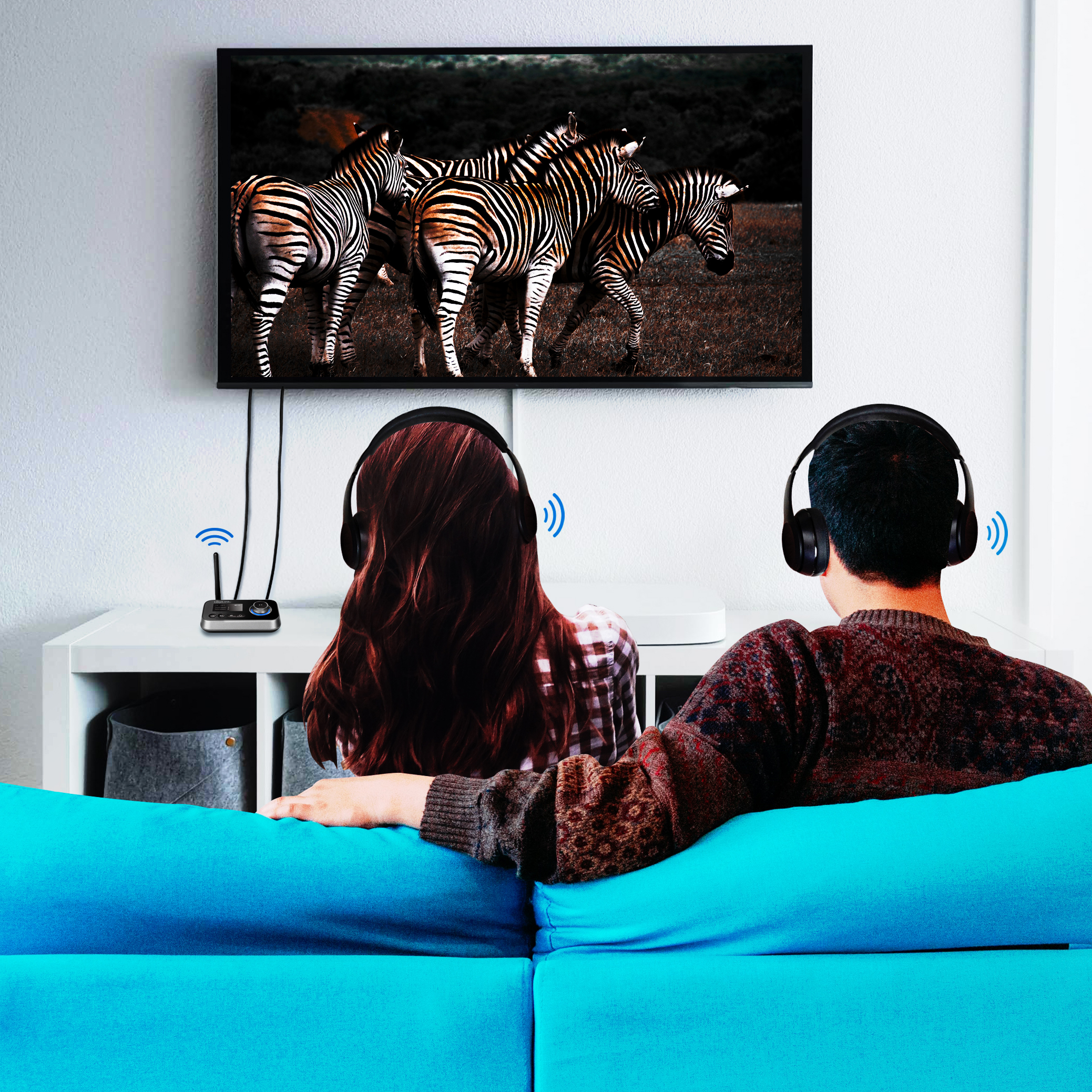 Bluetooth 5.0 2-in-1 Audio sändare/mottagare LogiLink