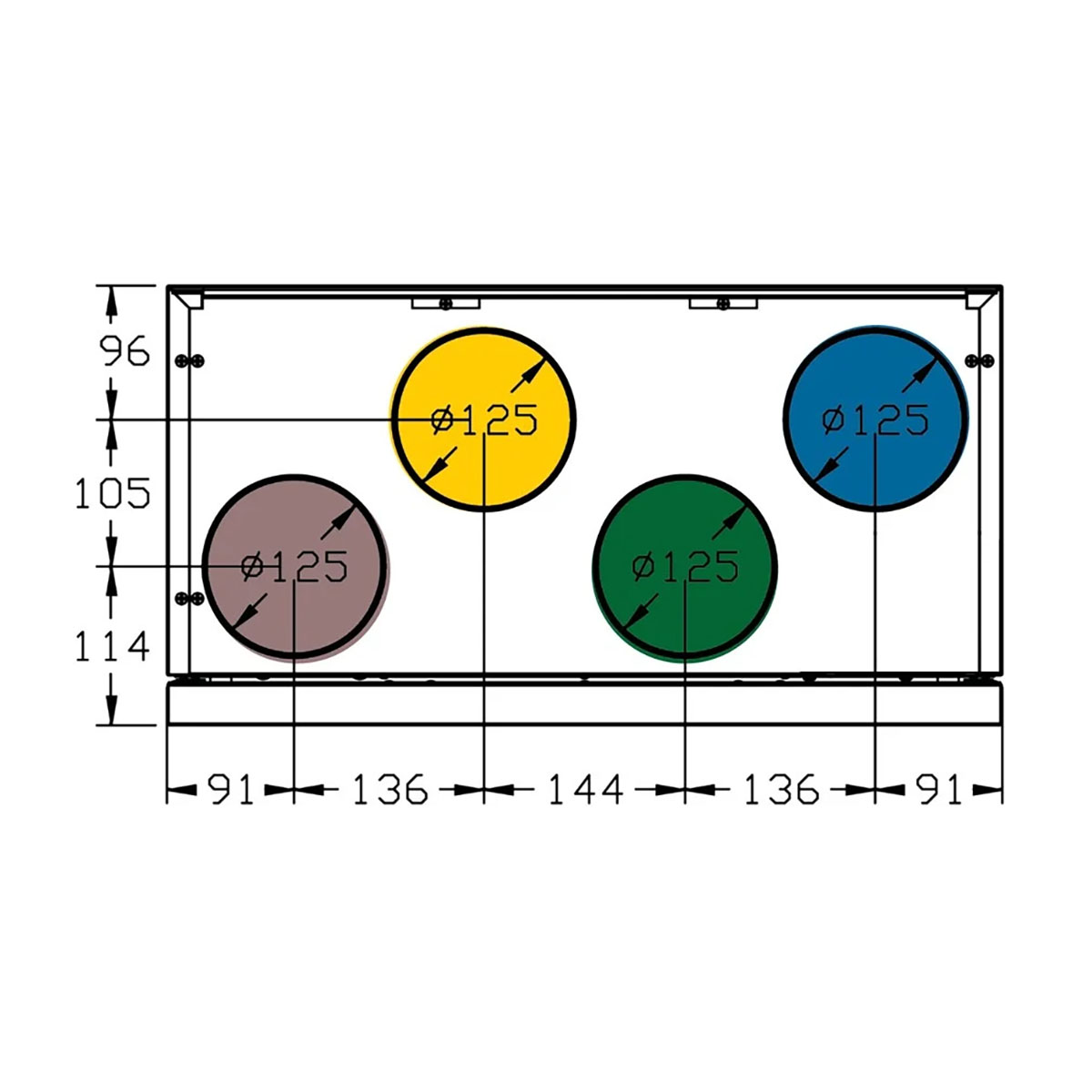 Aggregat Swegon Casa R2 Smart Rh 700W för Värme & Ventilation
