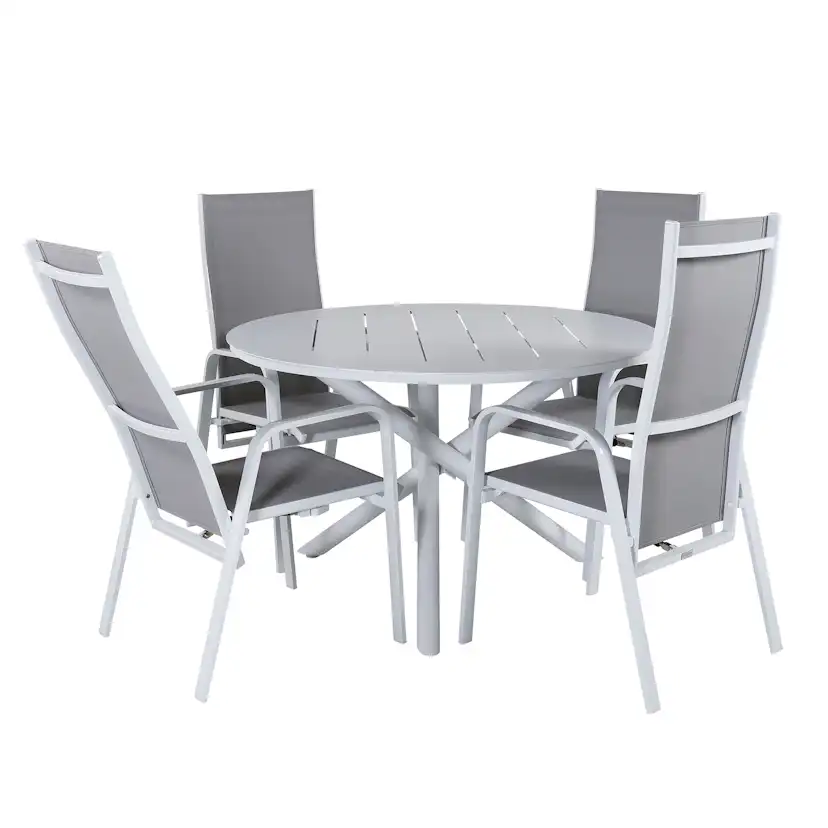 Matgrupp Venture Home Ande med 4 Cubb Recliner Matstolar