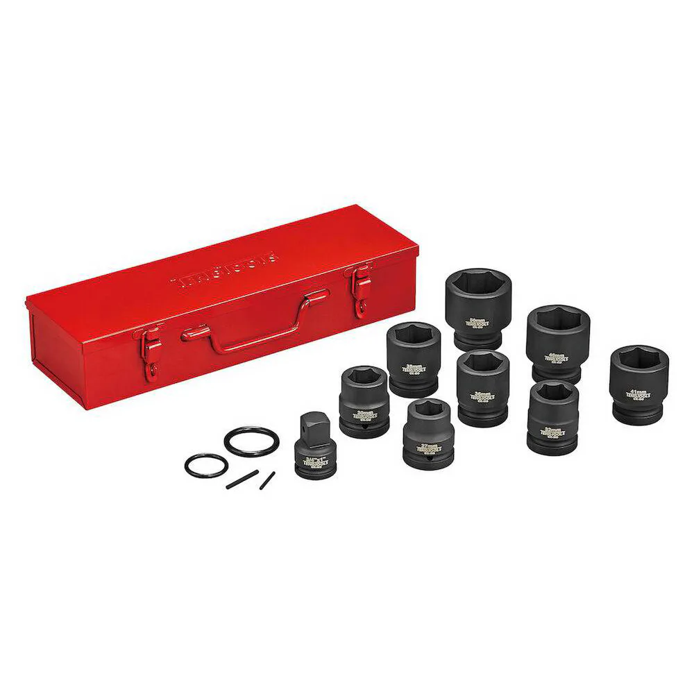 Krafthylssats Teng Tools 1 tum 27-50 mm