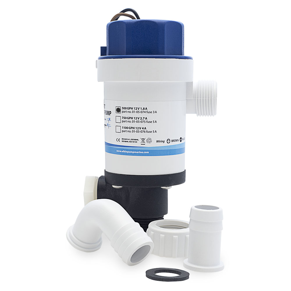 Pump Albin Group Marine Twinport Aerator 500 GPH 12V