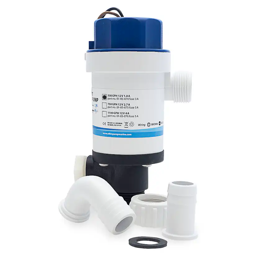 Pump Albin Group Marine Twinport Aerator 500 GPH 12V