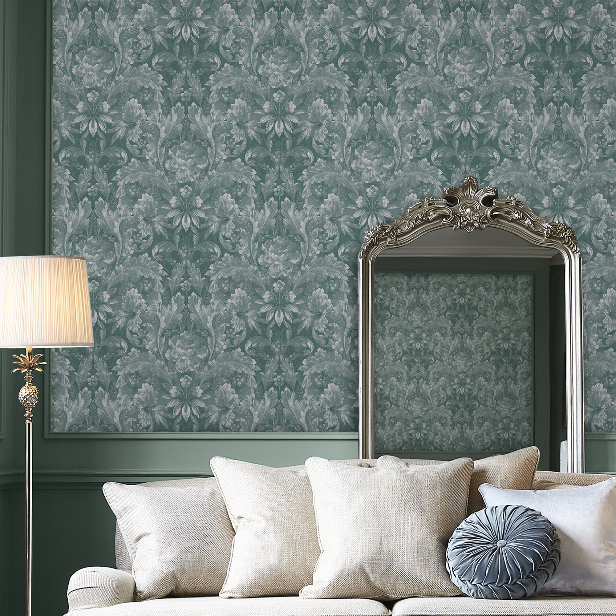 Tapet Laura Ashley Apolline Jade Grön 119842
