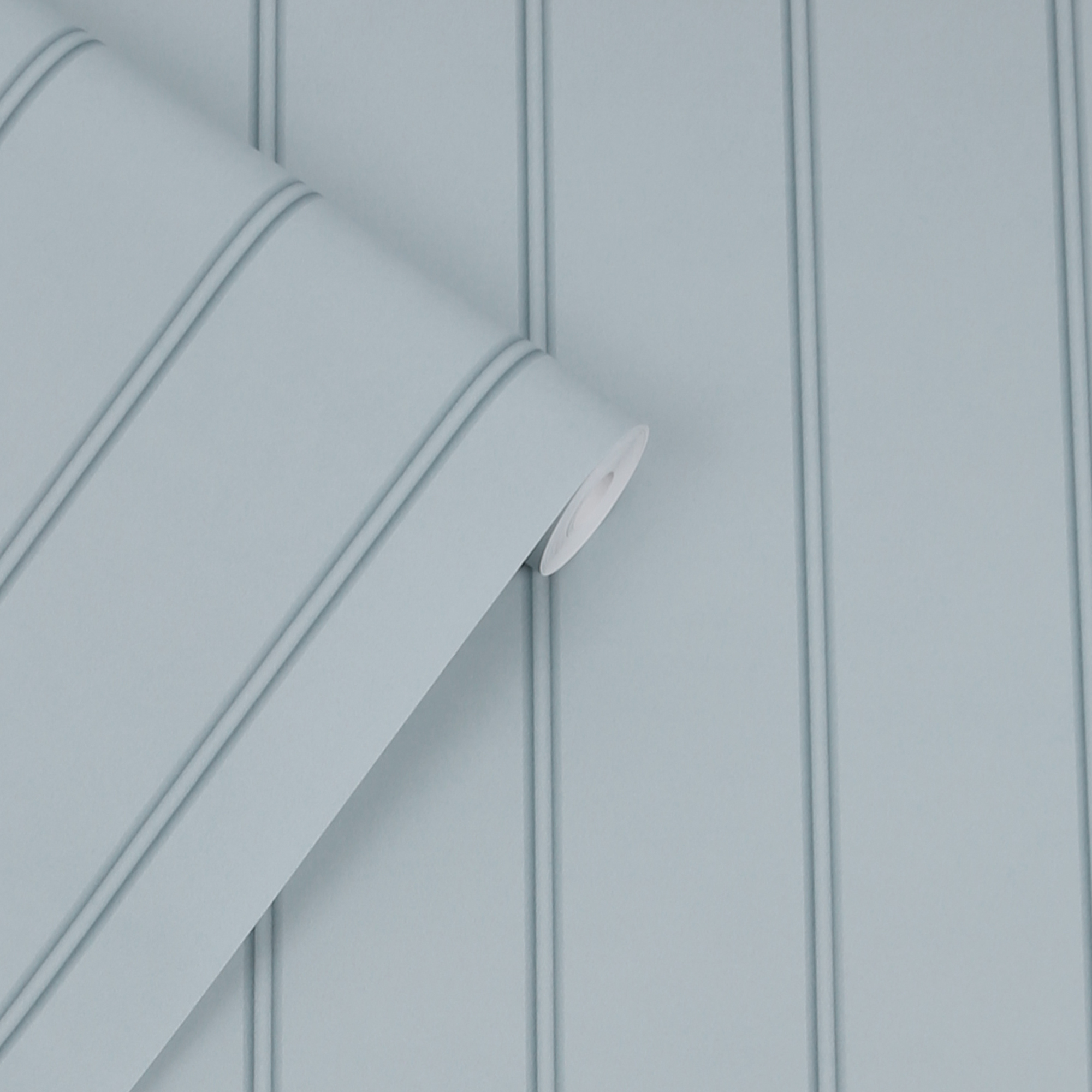 Tapet Laura Ashley Chalford Trä Panelling Seaspray Blå 122758