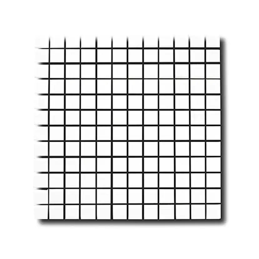 Mosaik Lhådös Glasmosaik Vit 2,5x2,5 cm
