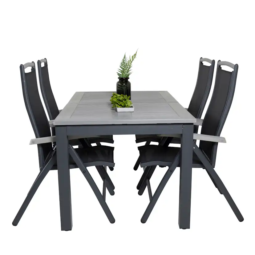 Matgrupp Venture Home Aleyna 160/240 med 4 Stolar