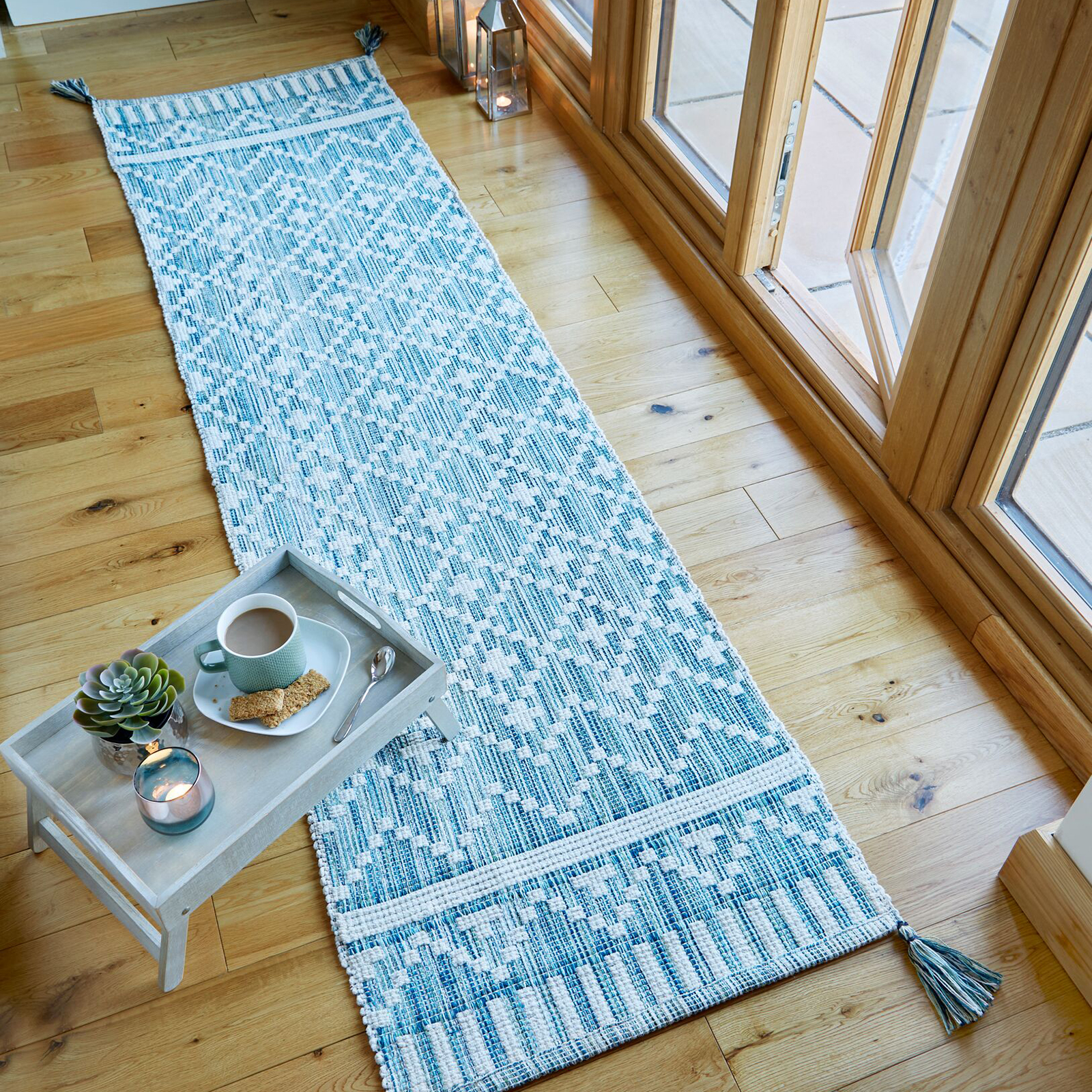 Gångmatta Flair Rugs Leela Runner Mönstrad 60x200