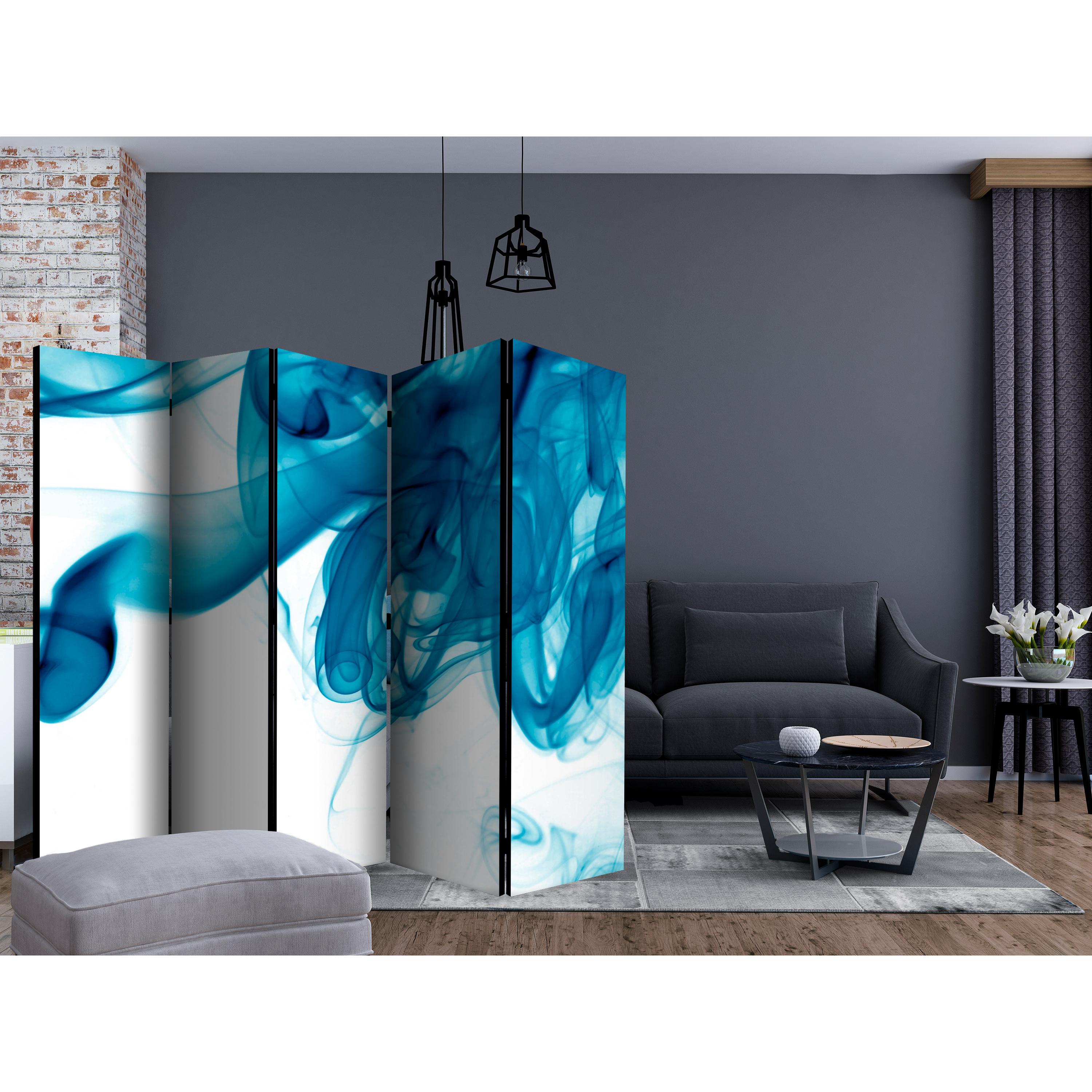 Rumsavdelare Skärmvägg Arkiio Blue Smoke II 225x172 cm