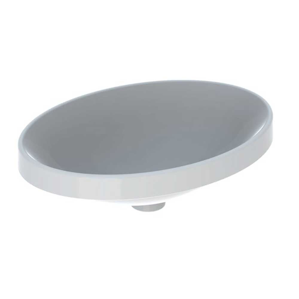Tvättställ Geberit Variform 500 mm Infälld Ovalt