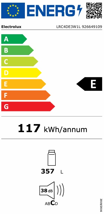 Kylskåp Electrolux LRC4DE3W1L