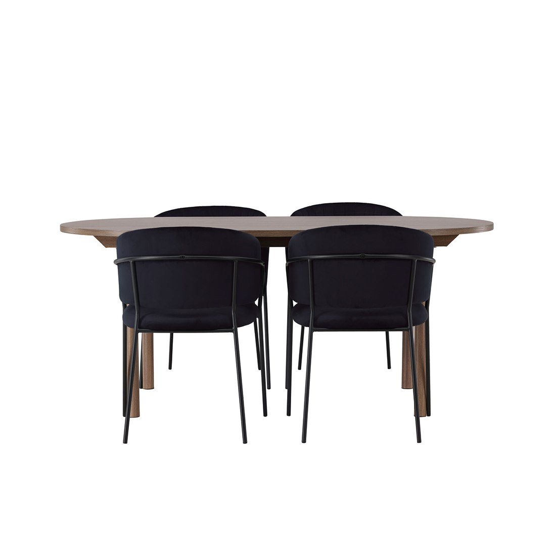 Matgrupp Venture Home Andy Ø120 cm med 4st Selma Matstolar