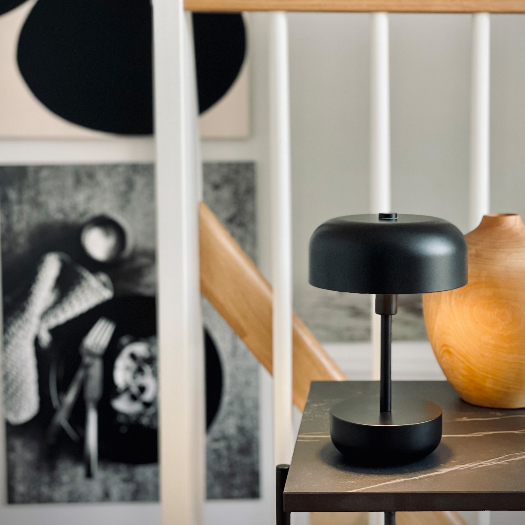 Portabel Bordslampa Dyberg Larsen Haipot LED Uppladdningsbar