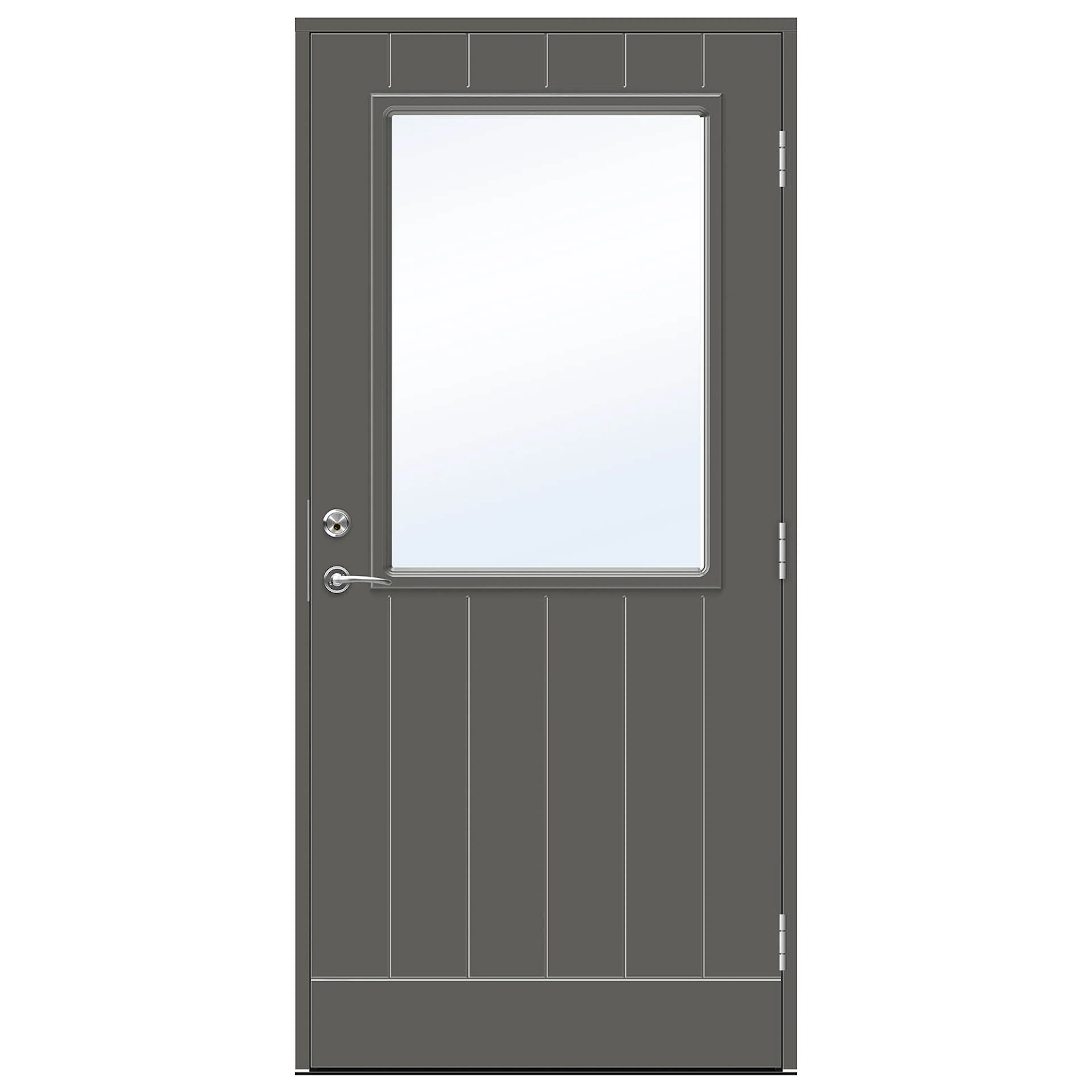 Parytterdörr Swedoor Advance-Line Vision Astra BxH: 180x210 cm NCS-S-7000-N