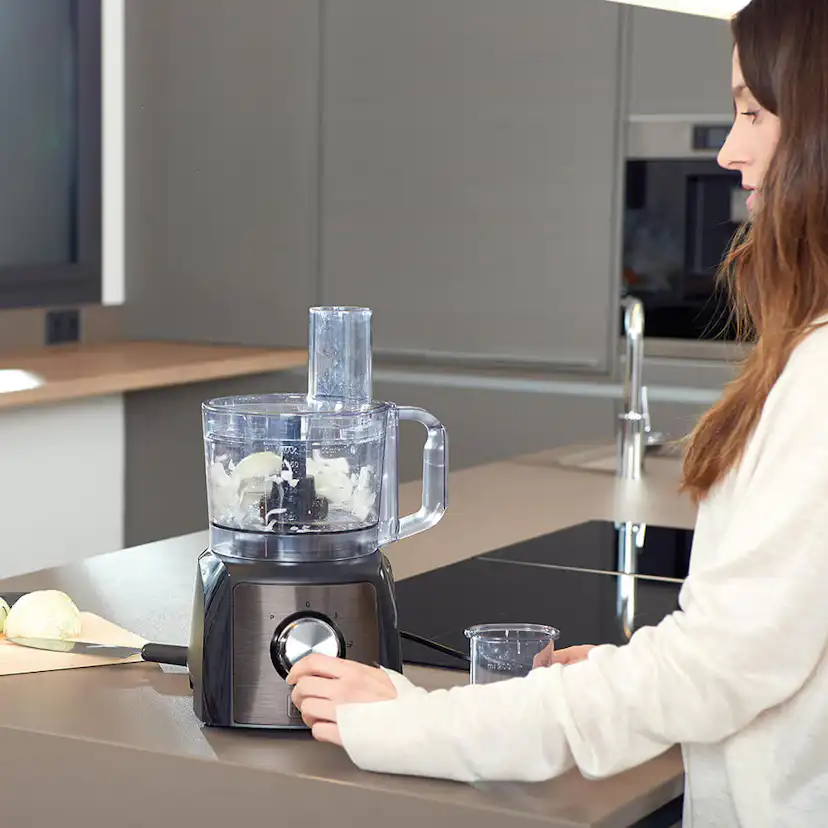 Matberedare Black+Decker 1200W med Skål, Mixer & Juicepress
