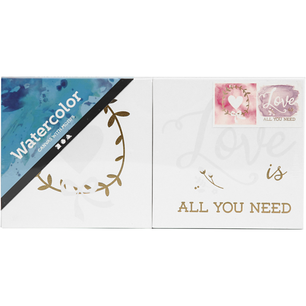 Målarduk Creativ Company med Guldtryck Vit 10,16 cm 2 St/1 Förp