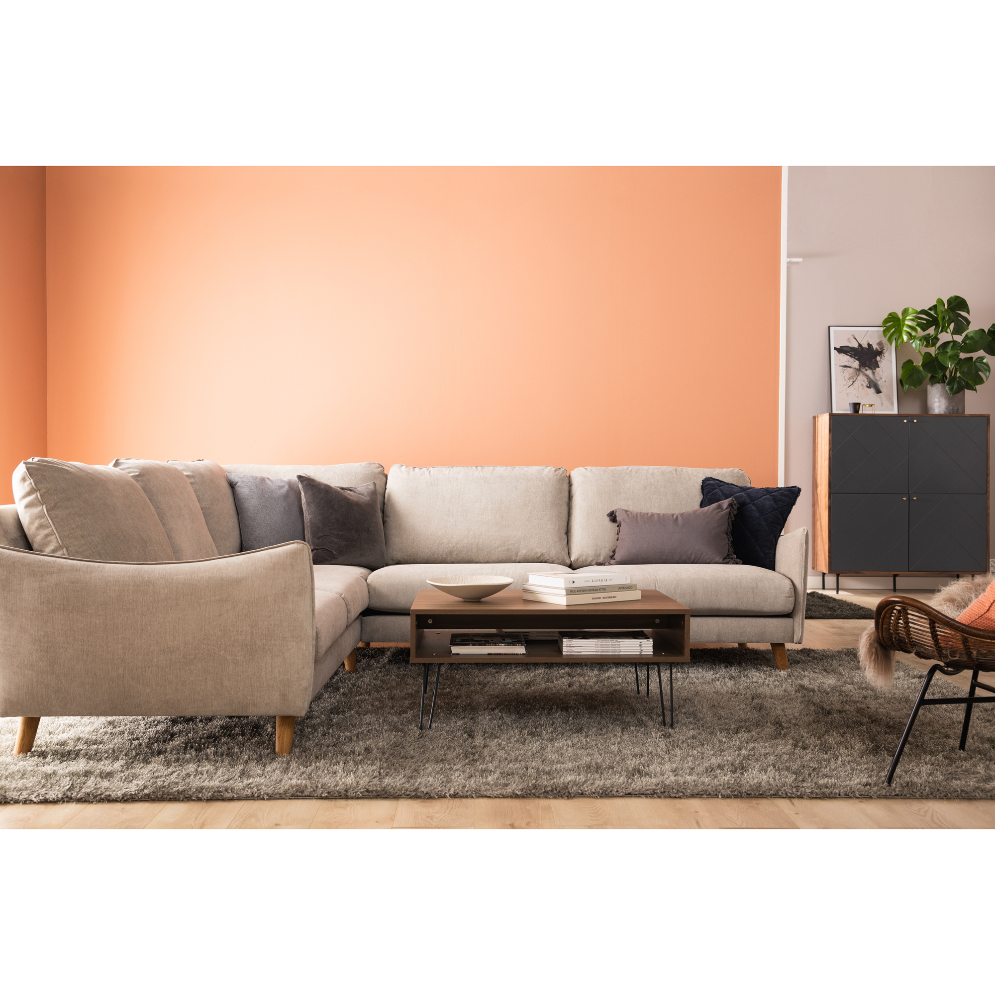 6-sitssoffa Scandi Days Trend Lyx Rak Vändbar 280x240 cm