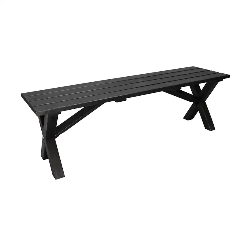 SCOTTSDALE bench 140, svart Svart, 1400 mm