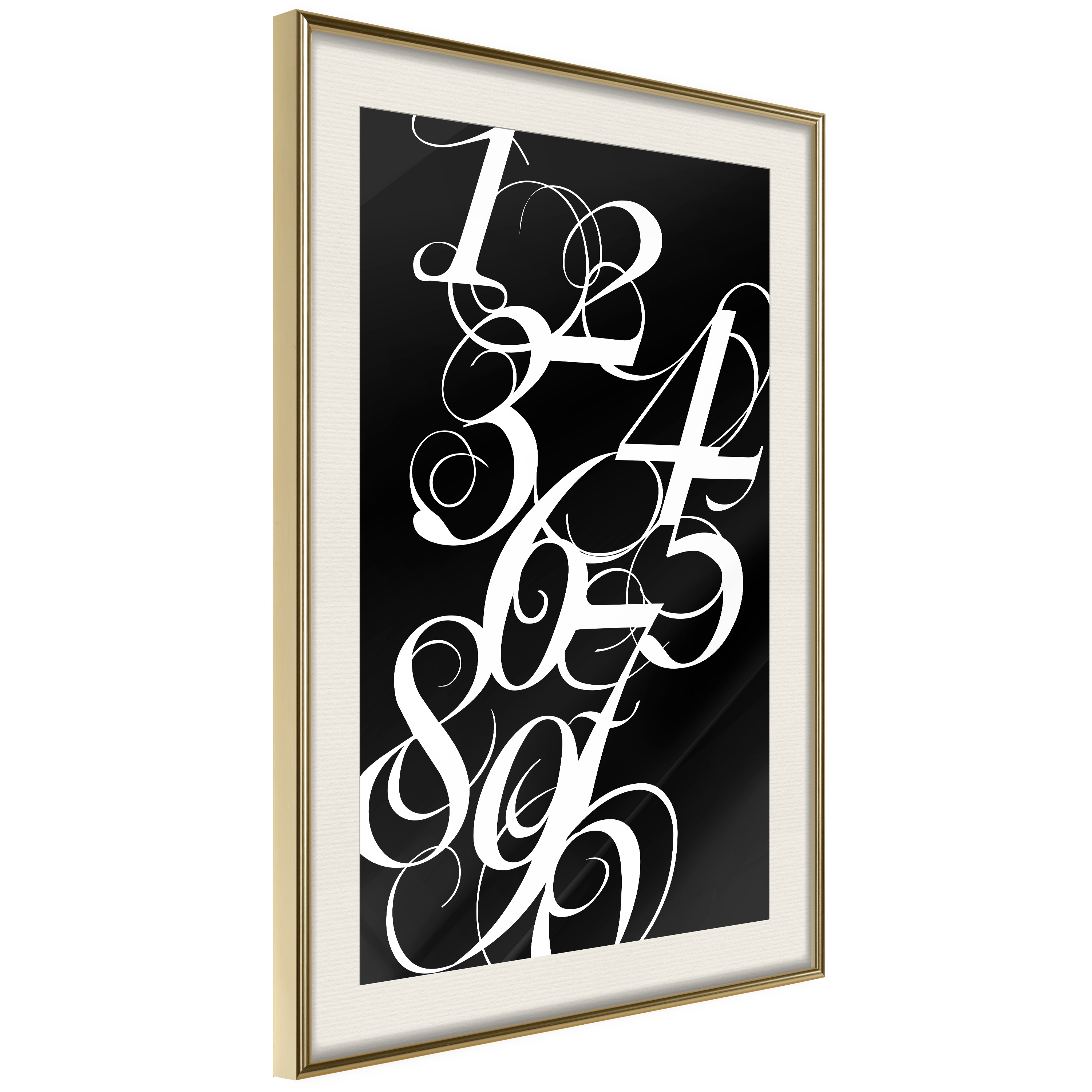Poster Artgeist Affisch Calligraphy of Numbers