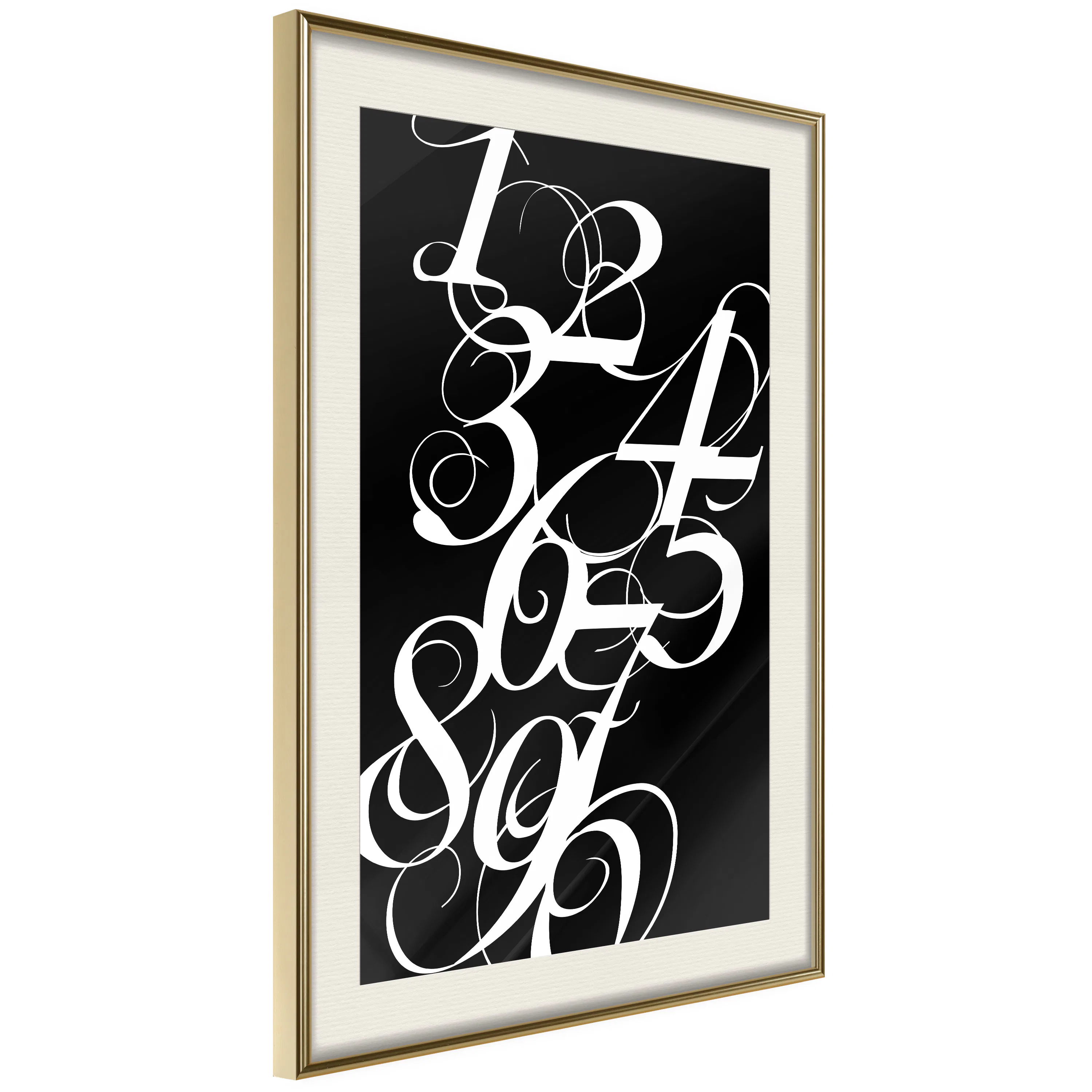 Poster Artgeist Affisch Calligraphy of Numbers