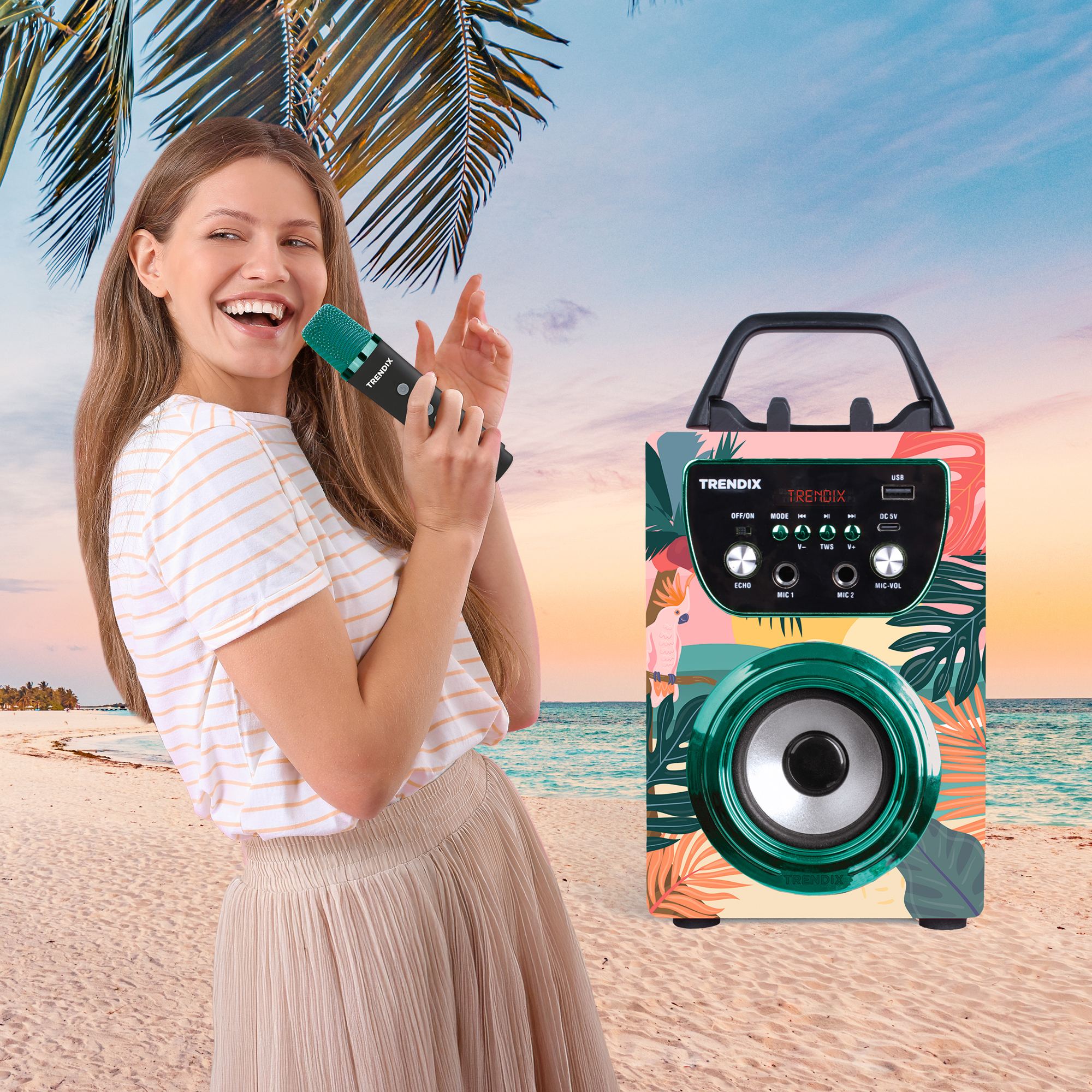 Karaokemaskin Trendix Tropical Vibes Wired