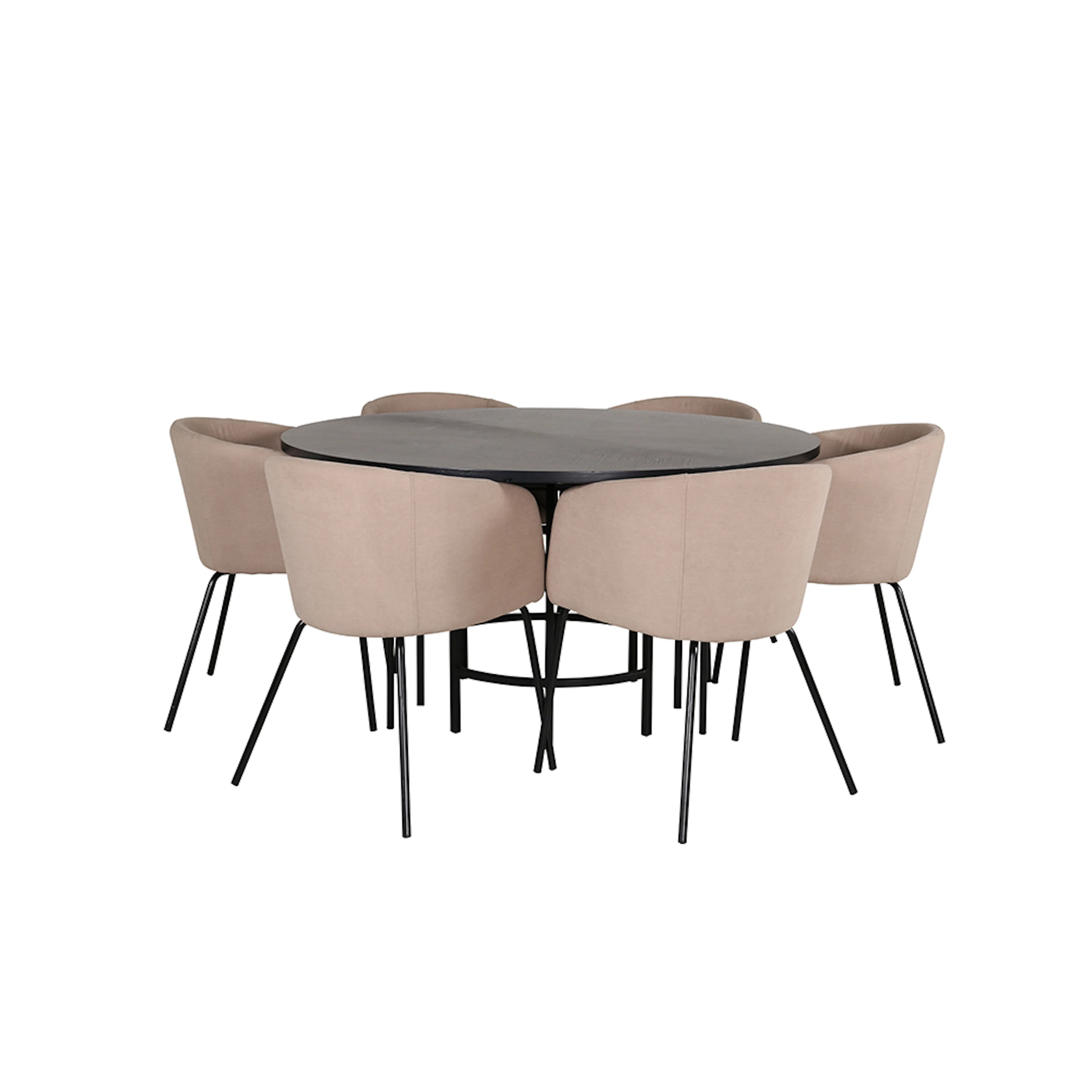 Matgrupp furniture/fashion Copenhagen Ø140 cm med 6 Berit Stolar
