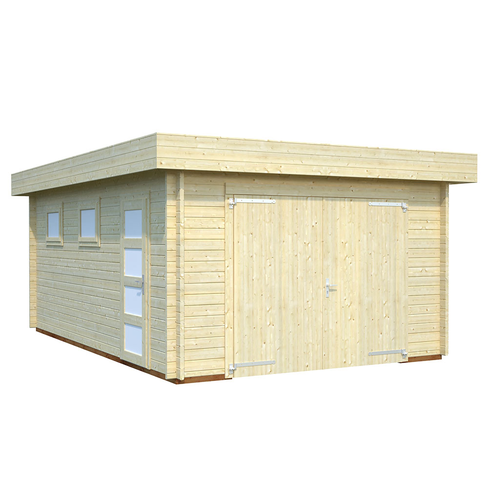 Garage Palmako Rasmus med Garagedörr 19,8 m2