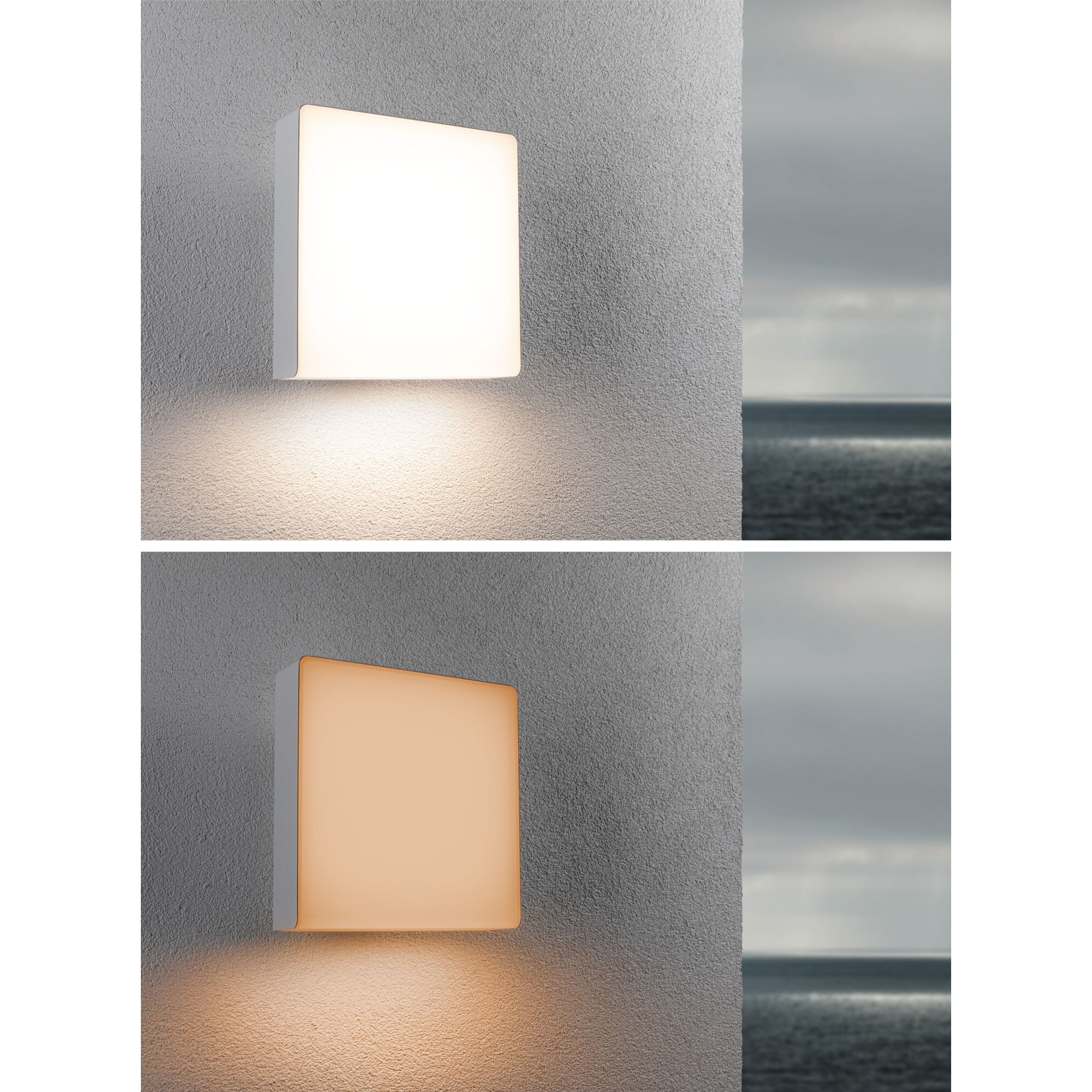 Fasadbelysning LED Paulmann Azalena med Skymningsstyrd rörelsedetektor Smart Home Zigbee 3.0 IP44 230V Färg: Vit
