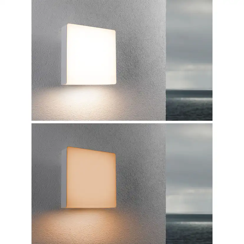 Fasadbelysning LED Paulmann Azalena med Skymningsstyrd rörelsedetektor Smart Home Zigbee 3.0 IP44 230V Färg: Vit