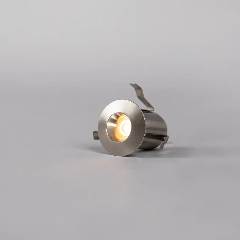 Minidownlight Hide-a-lite Heatspot G2 BS Dimbar LED Downlight Borstat Stål