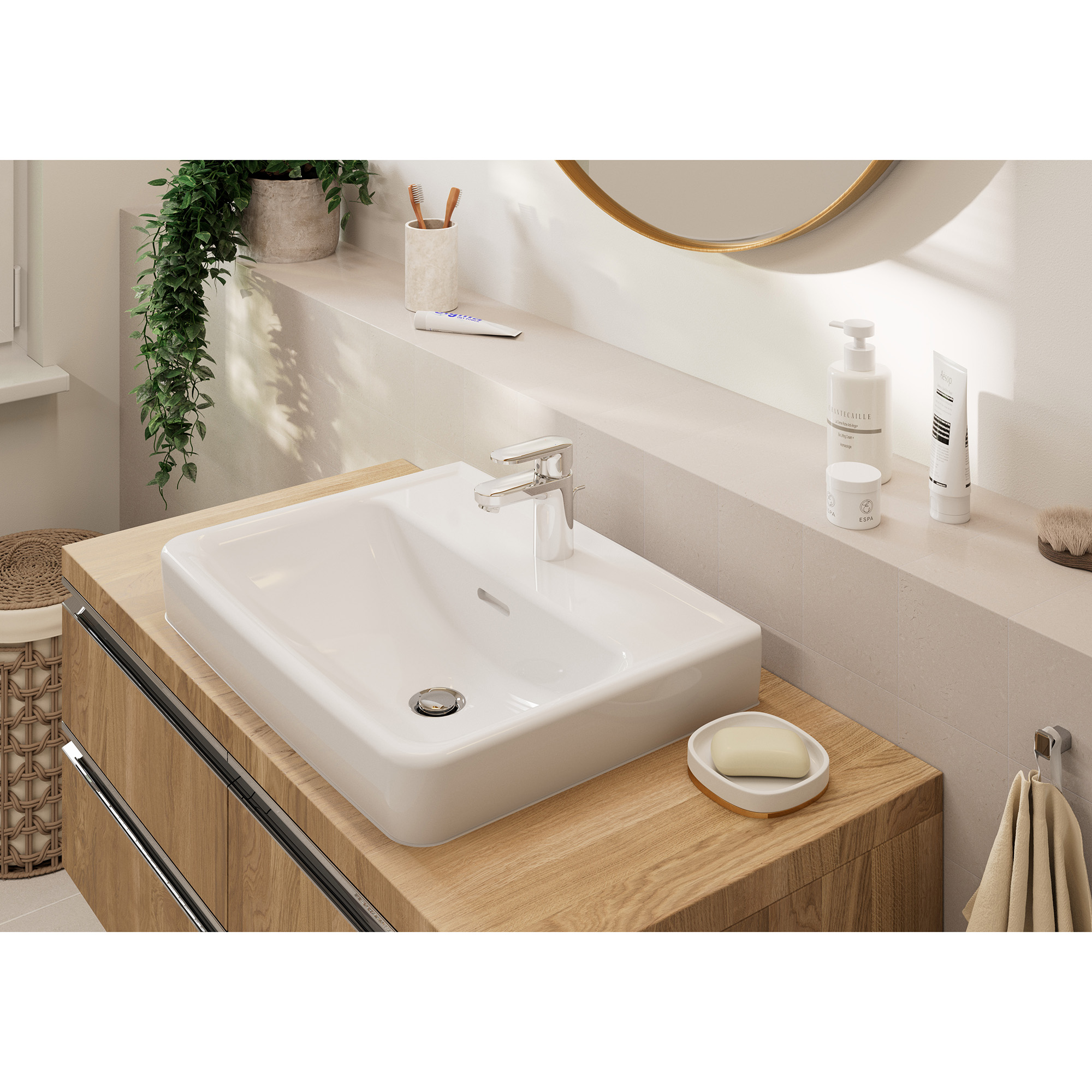 Tvättställsblandare Hansgrohe Vernis Blend 70 med Lyftventil Krom