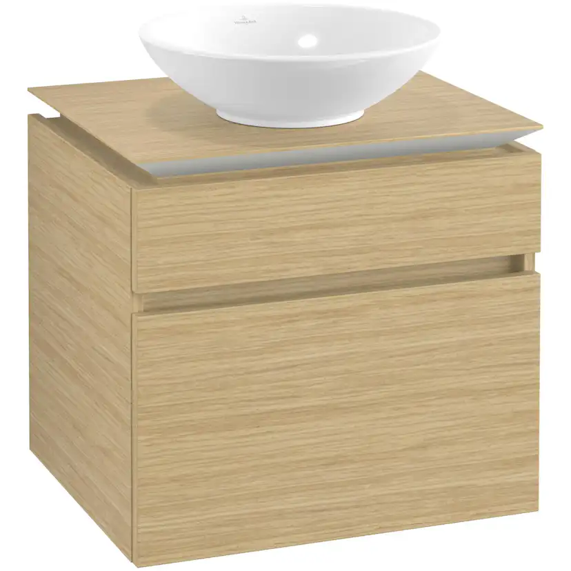 Tvättställsskåp Villeroy & Boch Legato 600 med 2 Lådor för Ytmonterat Tvättställ