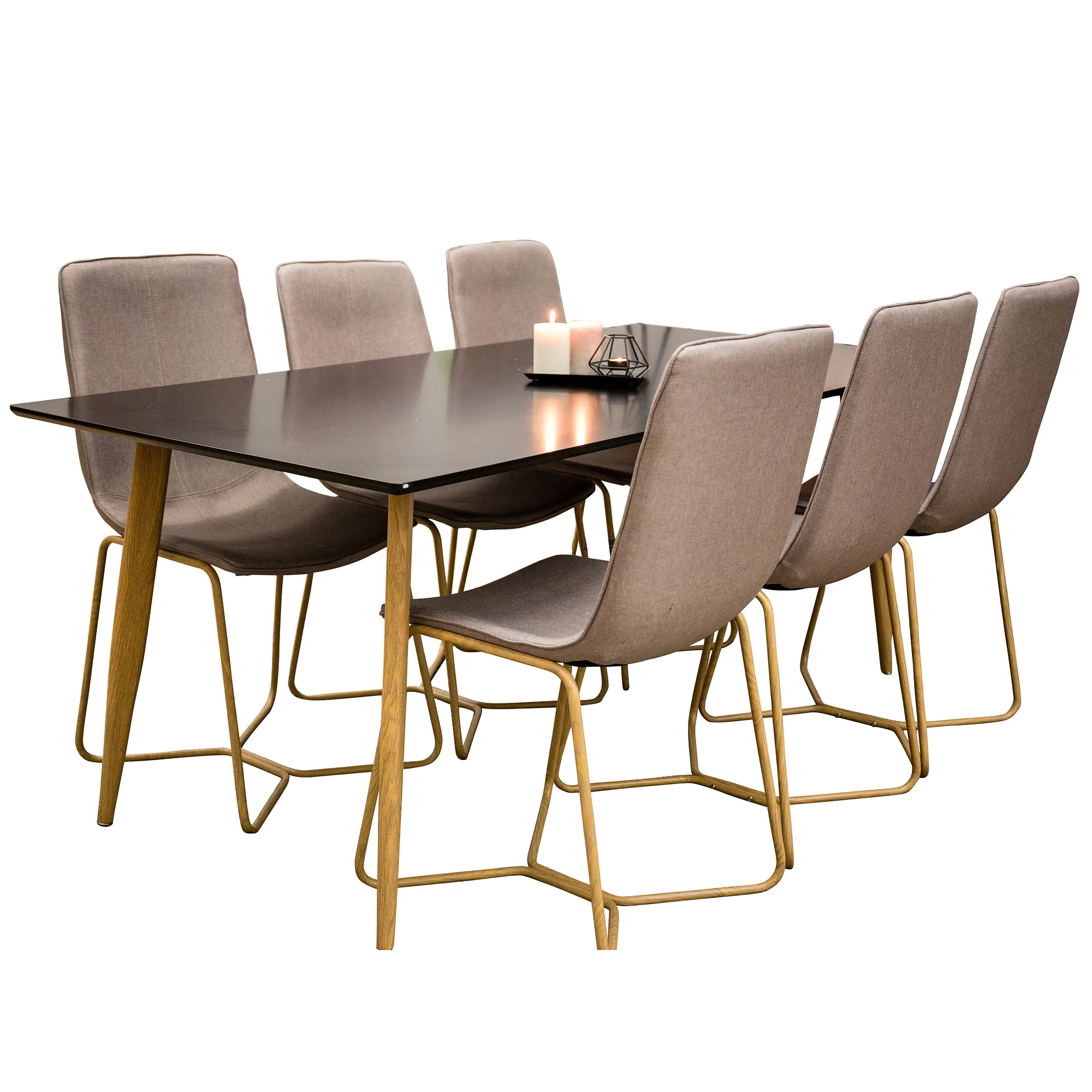 Matgrupp Venture Home Pobbie med 6 Xtra Stolar