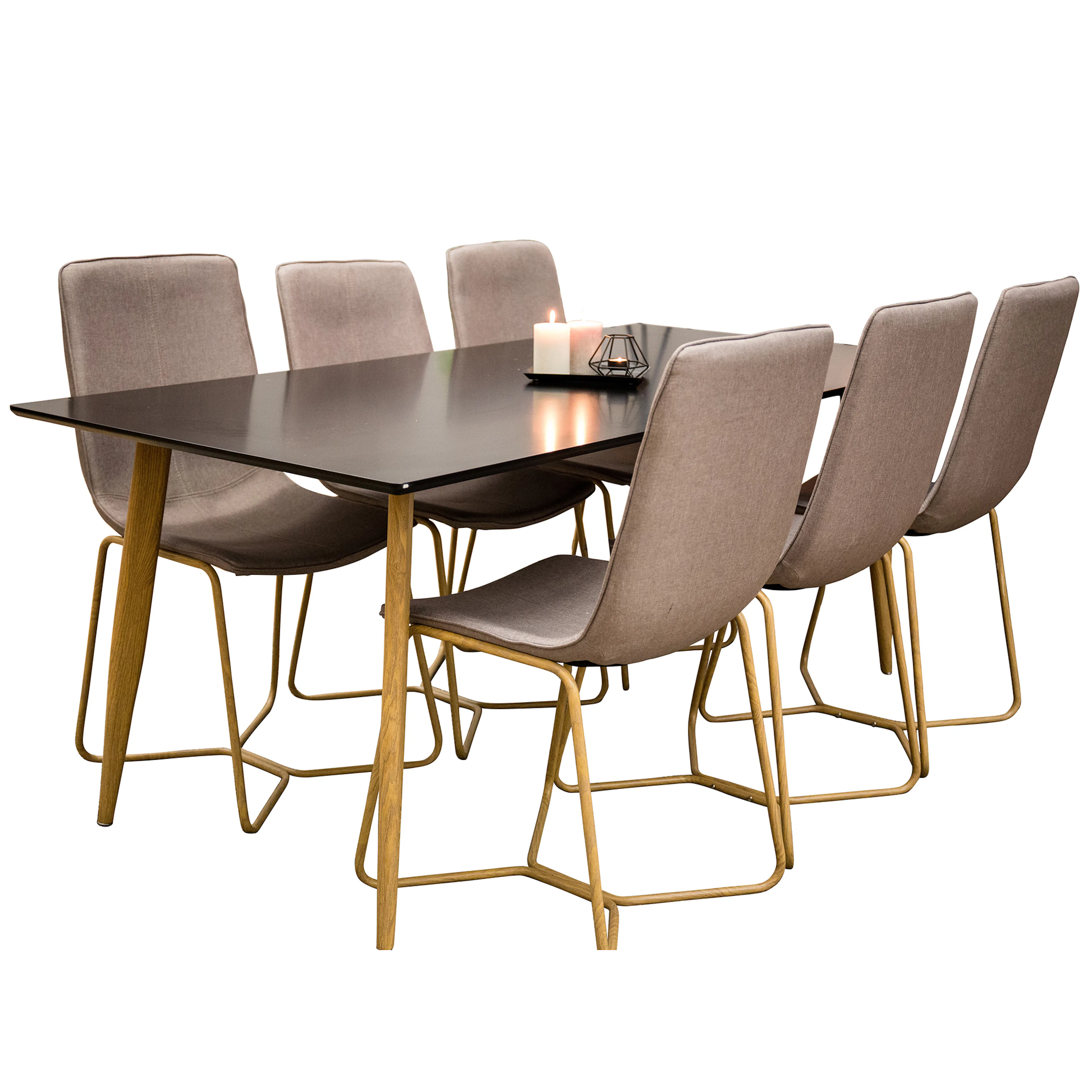 Matgrupp Venture Home Pobbie med 6 Xtra Stolar