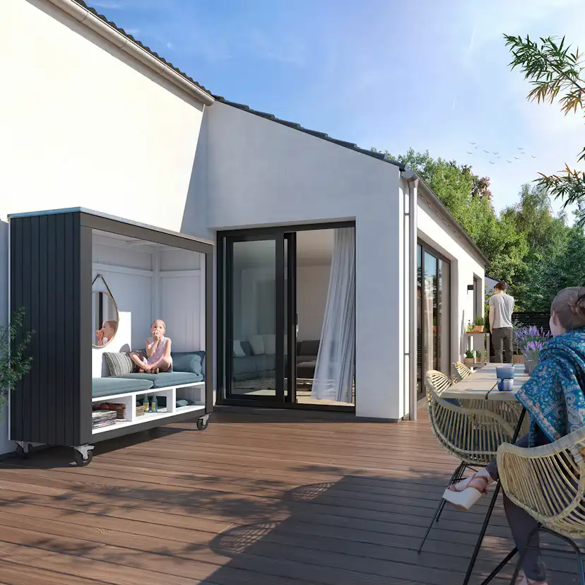 Lounge PLUS Artura Sommarskydd Siesta med Hjul