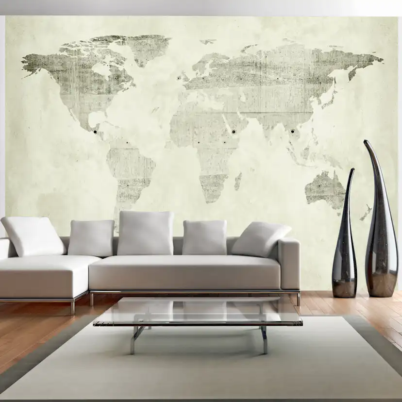 Fototapet Arkiio Självhäftande Green Continents