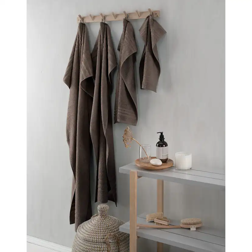 Gästhandduk Borganäs of Sweden Basic Frotté Brun