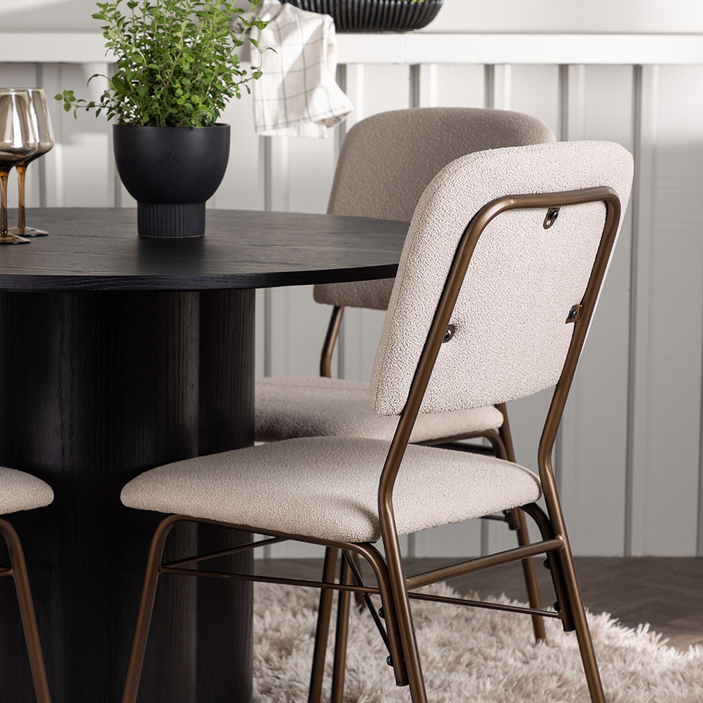 Matgrupp Venture Home Olivia Ø110 cm med 4 st Seda stolar