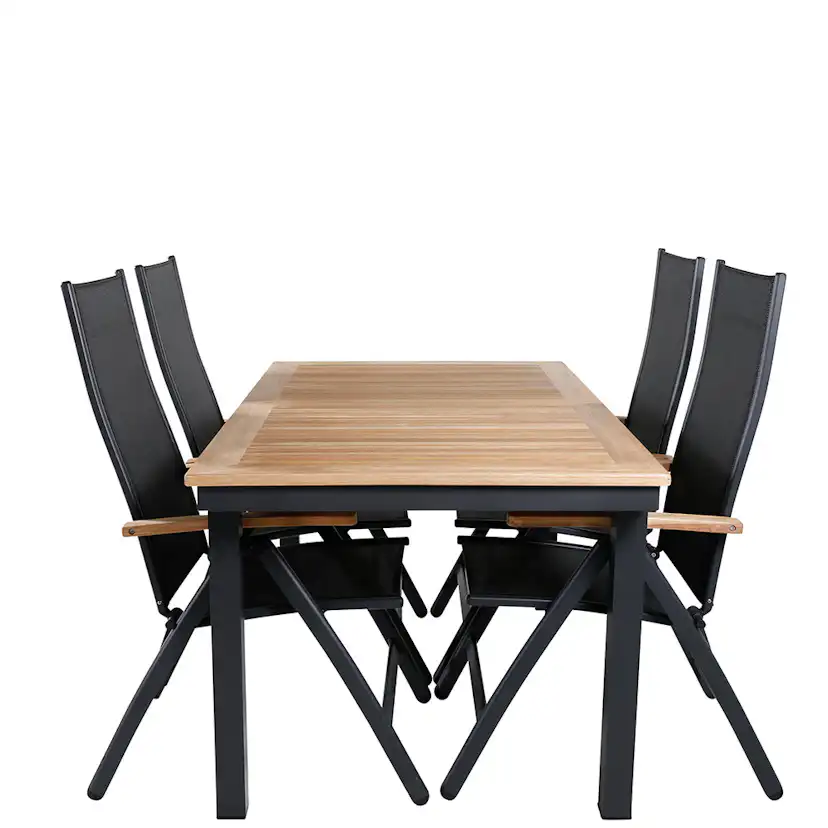 Matgrupp Venture Home Perla med 4 Perla Positionsstolar