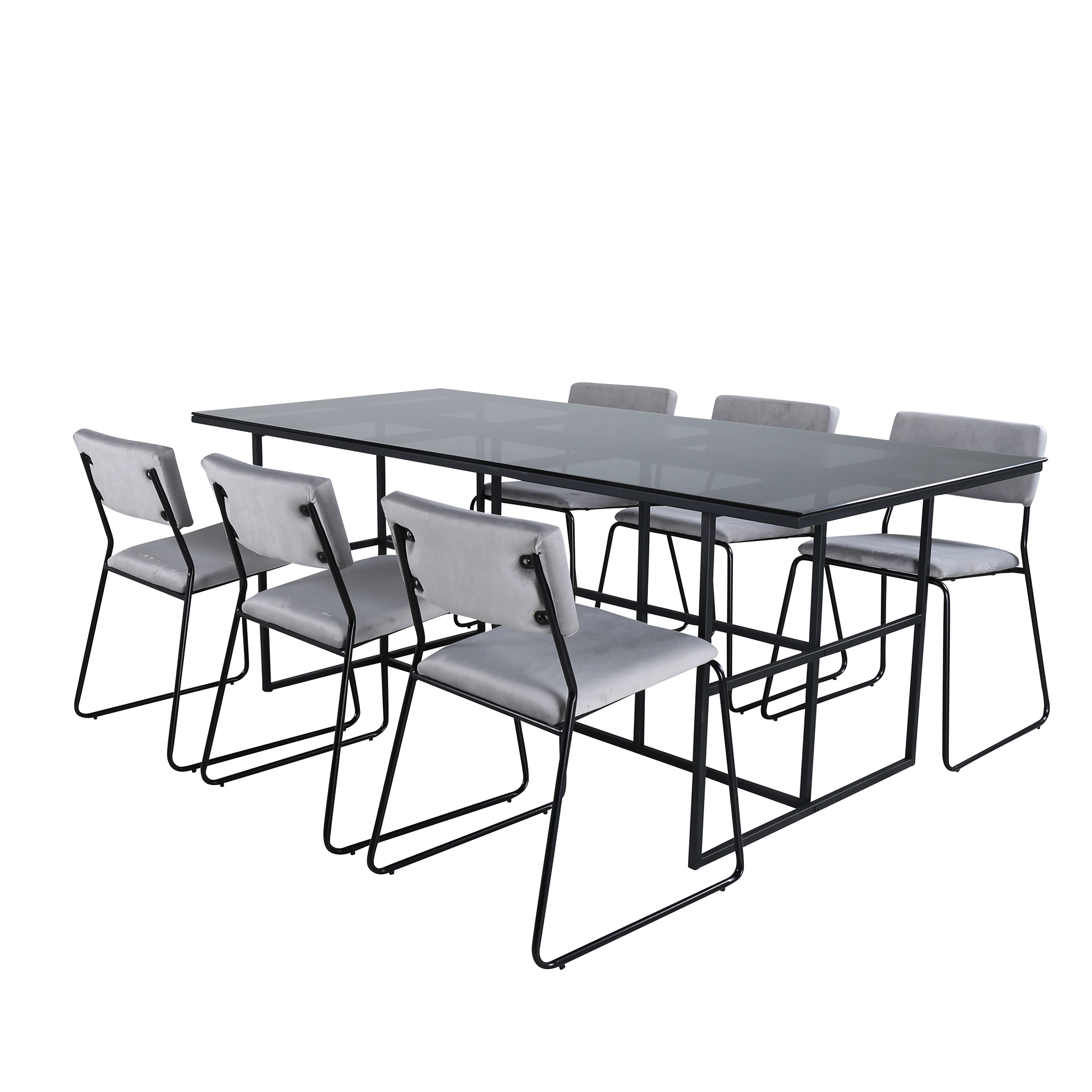 Matgrupp Venture Home Lund med 6 Kungshamn Stolar