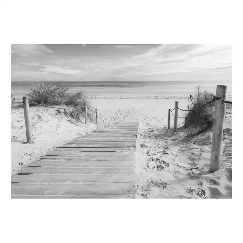 Fototapet Arkiio Självhäftande On The Beach Black And White