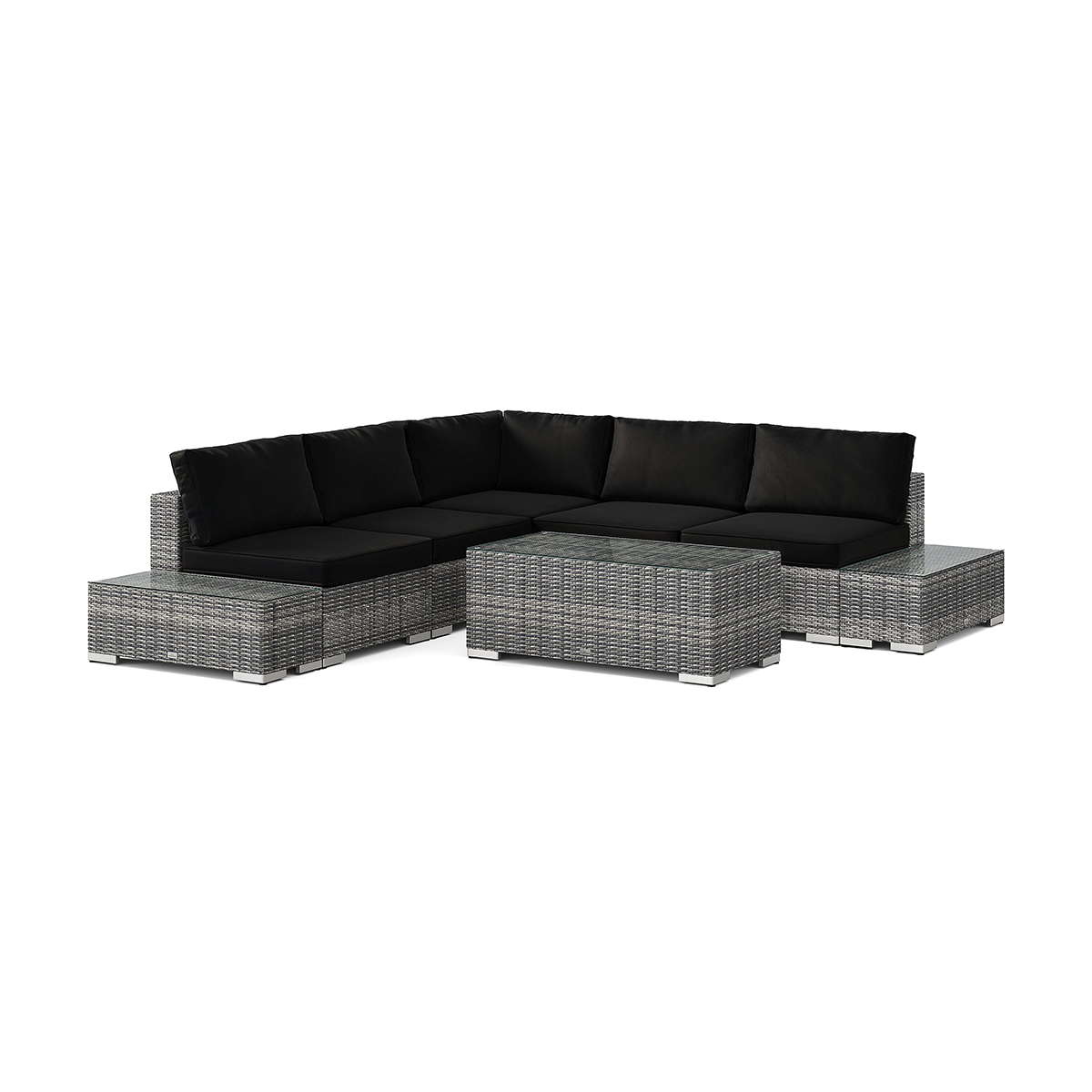 Loungegrupp Comfort Garden Bahamas Hörnsoffa (Vändbar) öppet avslut inkl avslut 5 sits - bord utan hylla