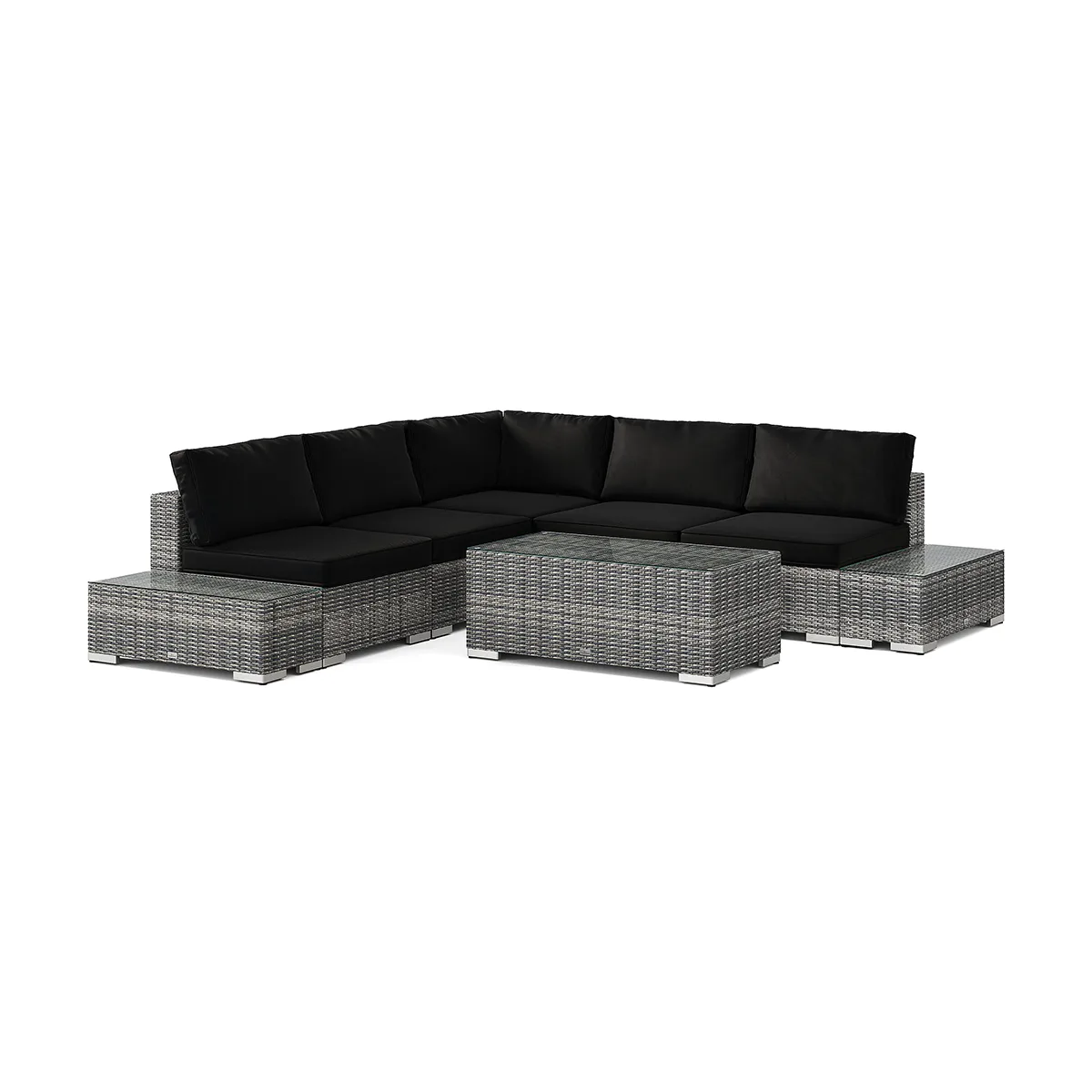 Loungegrupp Comfort Garden Bahamas Hörnsoffa (Vändbar) öppet avslut inkl avslut 5 sits - bord utan hylla