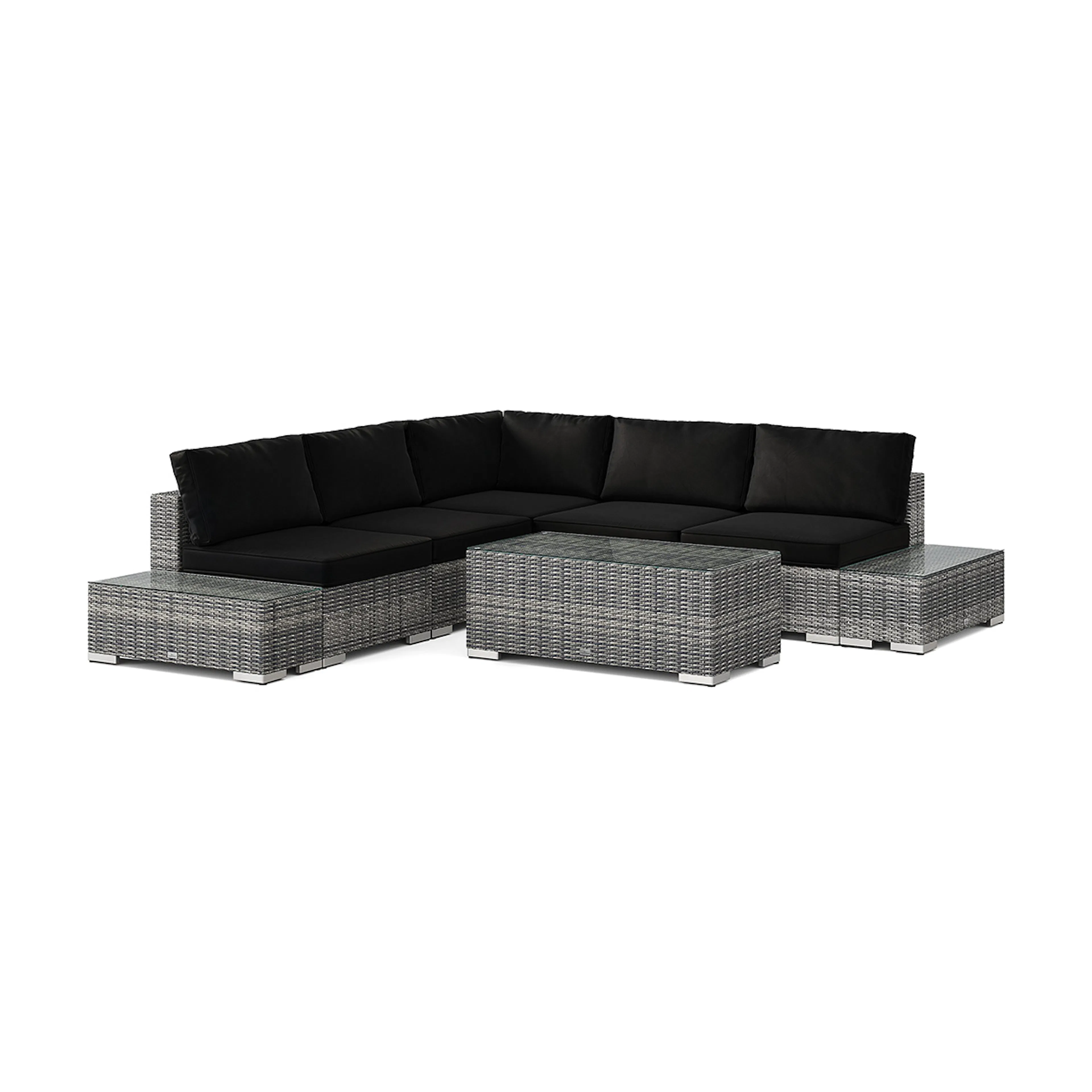 Loungegrupp Comfort Garden Bahamas Hörnsoffa (Vändbar) öppet avslut inkl avslut 5 sits - bord utan hylla