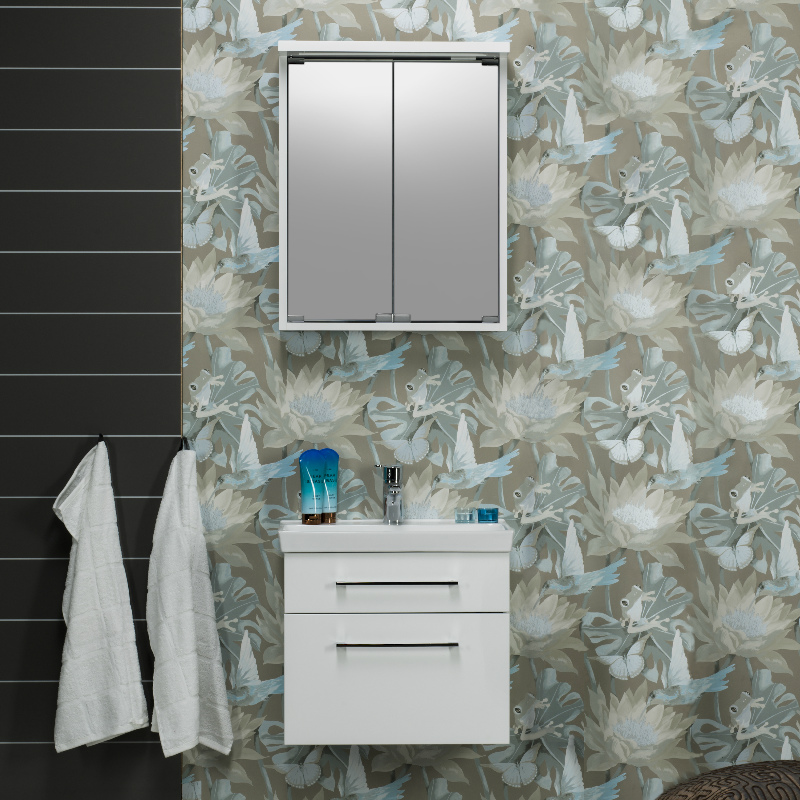 Möbelpaket Noro Fix Trend 550 Alva Matt Vit med Blandare