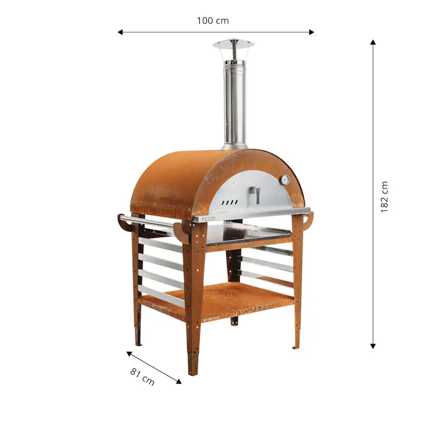 Pizzaugn GrillSymbol Pizzo med Pizzabord
