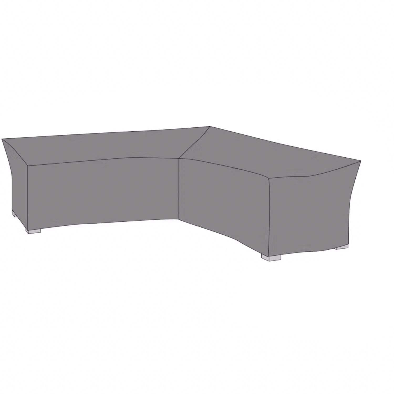 Möbelskydd Hillerstorp Lundamo, Överdrag till Hörnsoffa i Svart PU-Behandlad Polyester