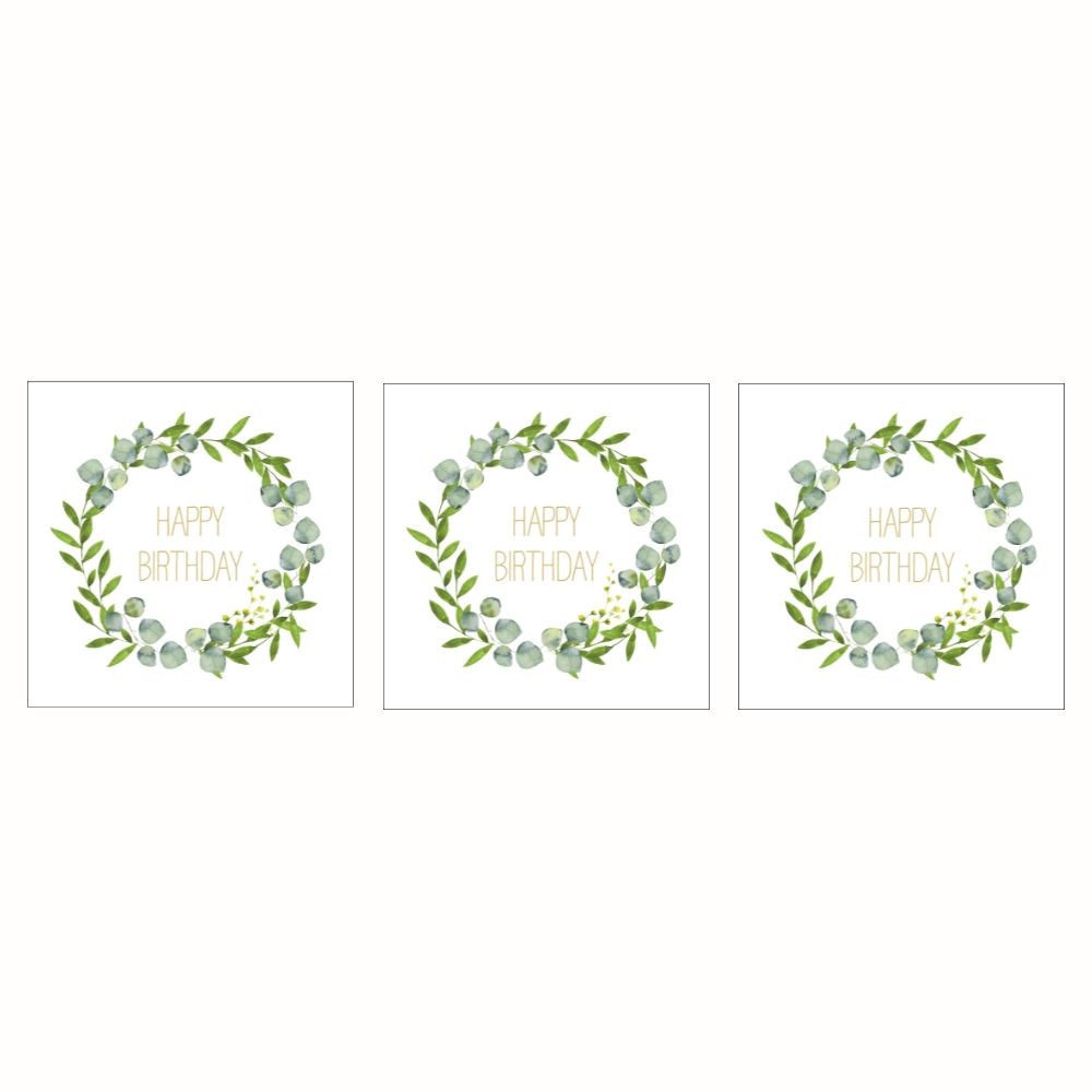 Servett Paperproducts Design Happy B´day 33x33 cm 3 st 20-pack