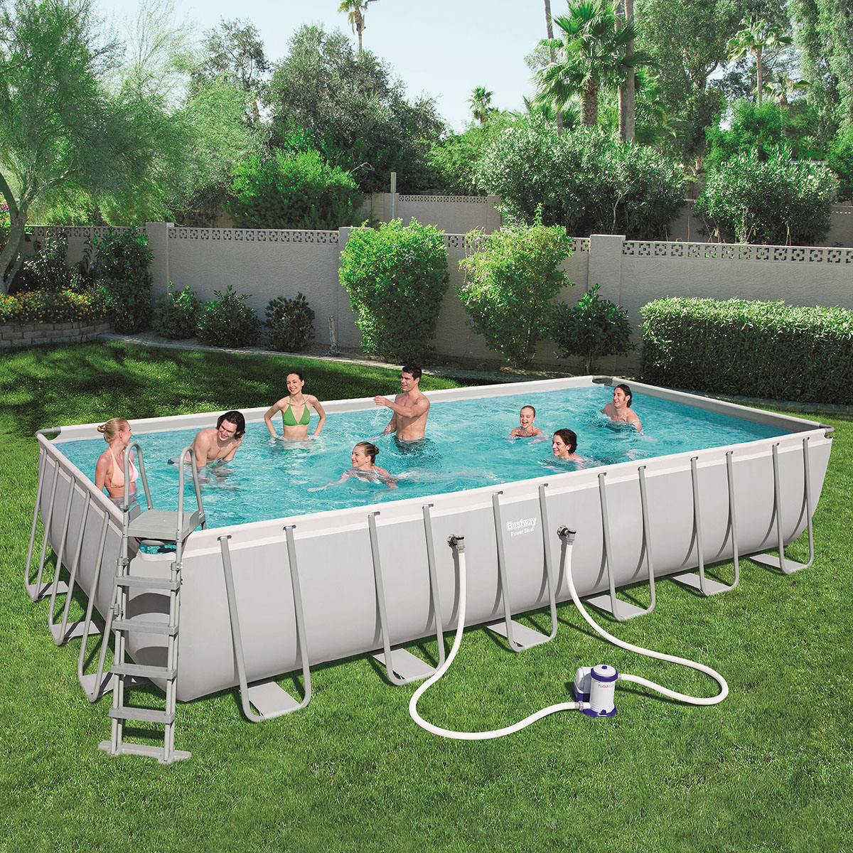 Poolpaket Bestway Power Steel 7,3 x 3,7 m