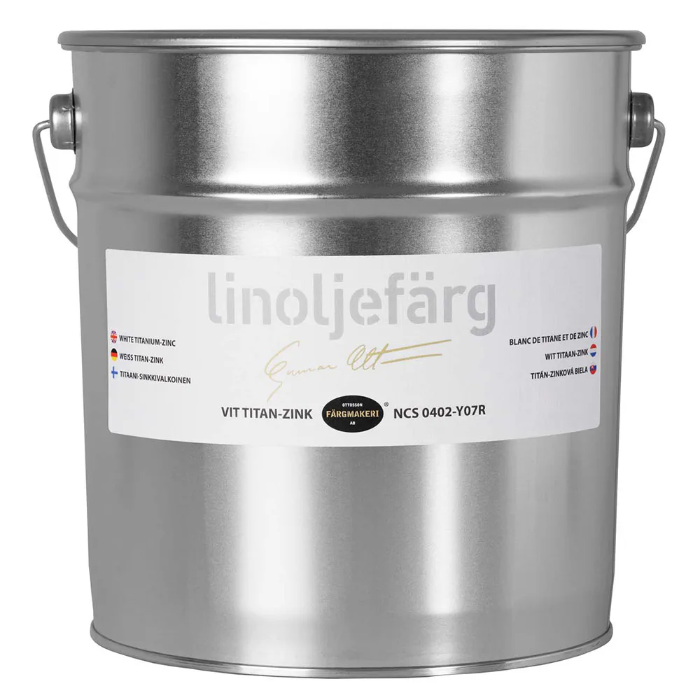 Linoljefärg Ottosson Vit Titan-Zink
