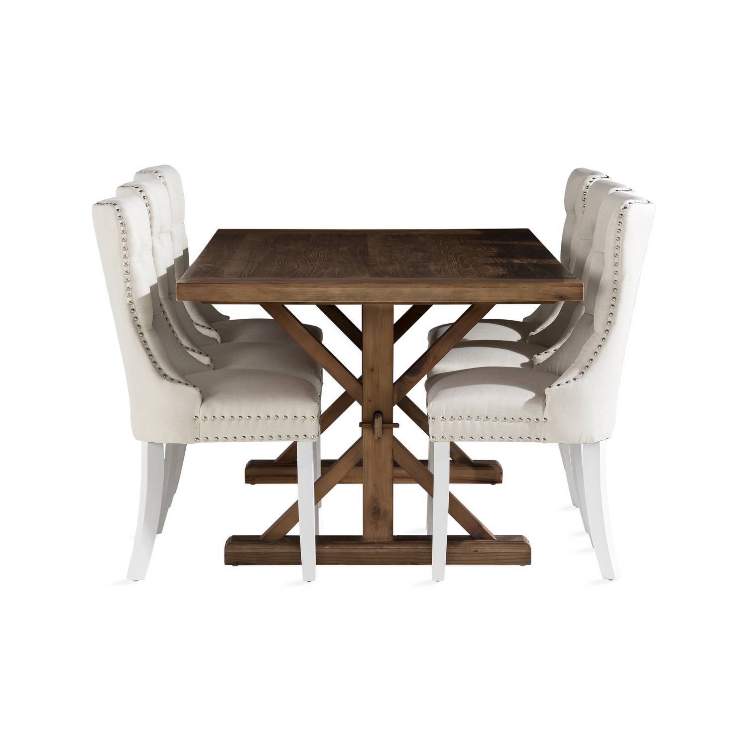 Matgrupp Bloomington Lyon Rektangulärt Matbord 200 cm med 6 Bergviken Matstol